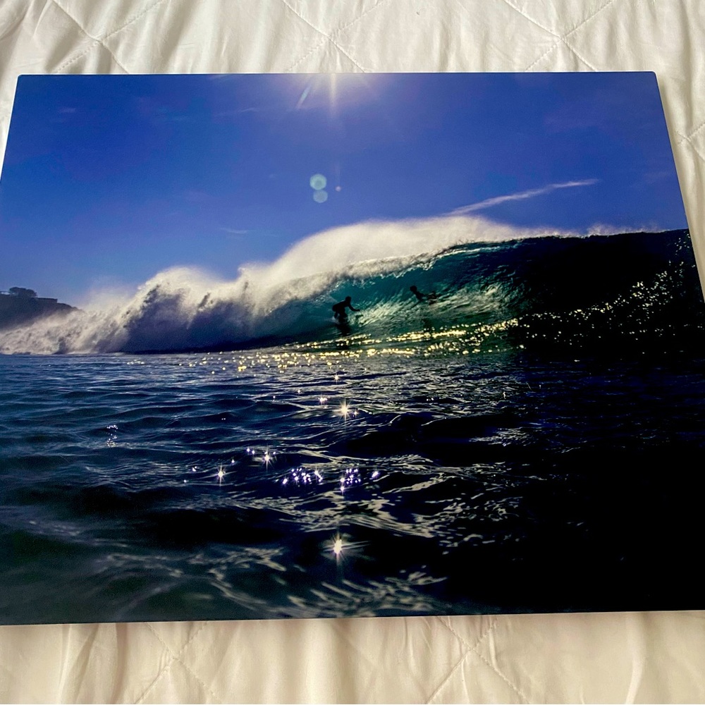 Black’s Beach Surfer and Swell 16 x 20” on Metal